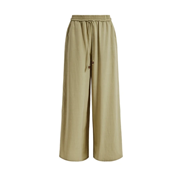Aje Evie Relaxed Pant in Pale Olive | Pants | Luxury Shoes 