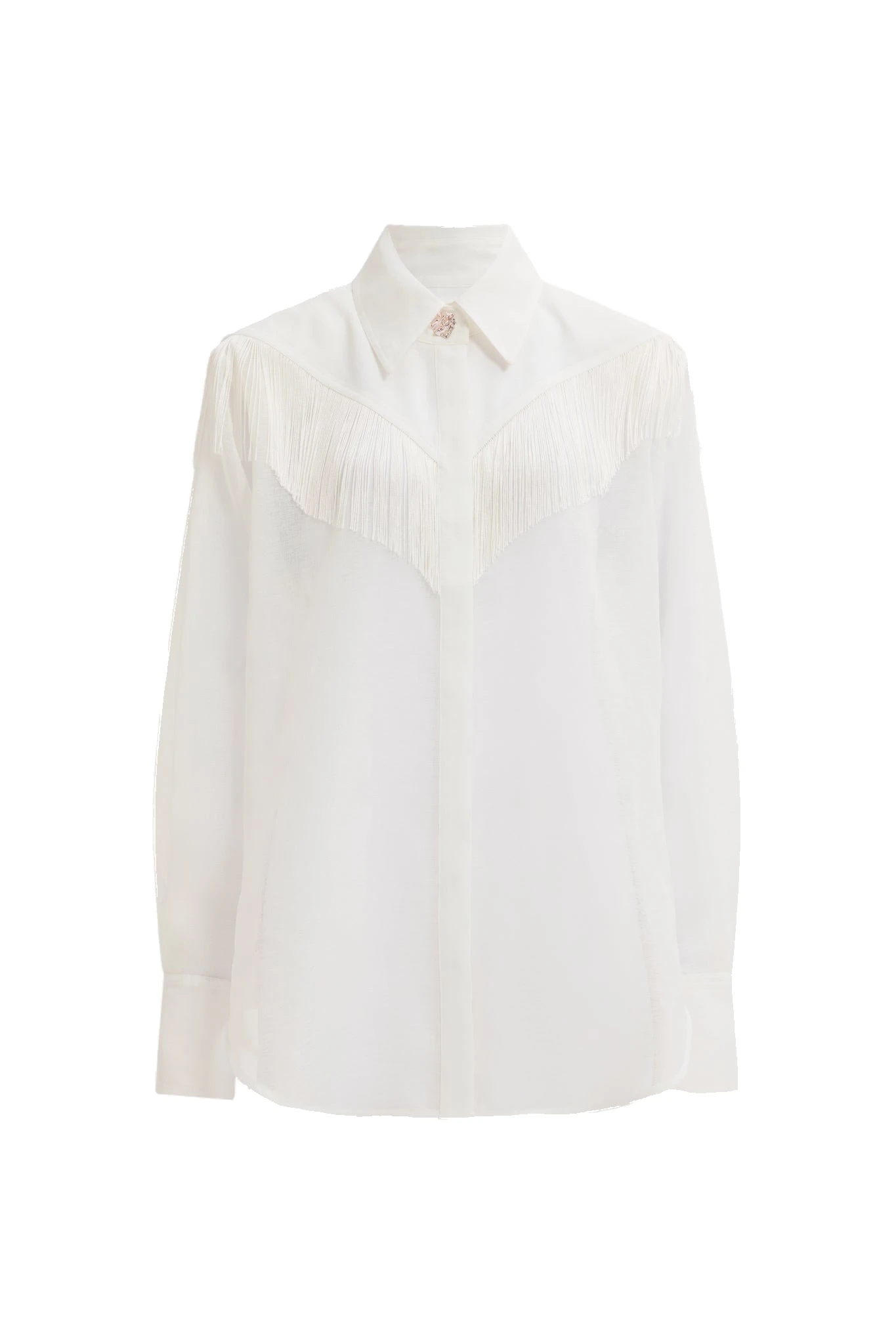 Aje Farrow Fringe Shirt Australia Signature Tops – Luxury Shoes Aje Farrow Fringe Shirt