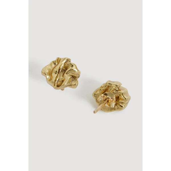 Aje Fey Micro Stud in Gold | Earrings | Luxury Shoes 