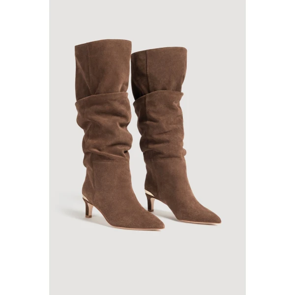 Aje Finn Slouchy Boot in Brown | Boots | Luxury Shoes 