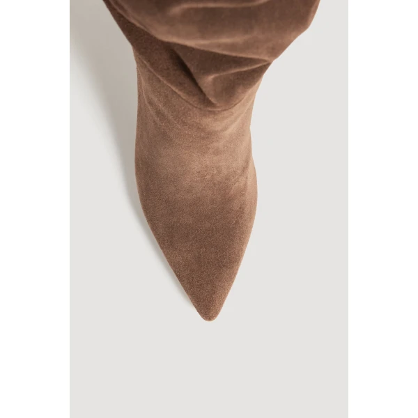 Aje Finn Slouchy Boot in Brown | Boots | Luxury Shoes 