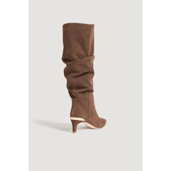 Aje Finn Slouchy Boot in Brown | Boots | Luxury Shoes 