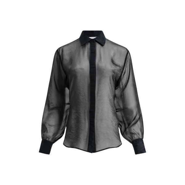 Aje Florence Tie Shirt in Black | Shirts | Luxury Shoes 