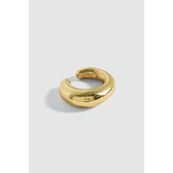 Aje Giada Thick Ear Cuff in Gold | Earrings | Luxury Shoes 