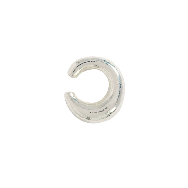 Aje Giada Thick Ear Cuff in Silver | Earrings | Luxury Shoes 