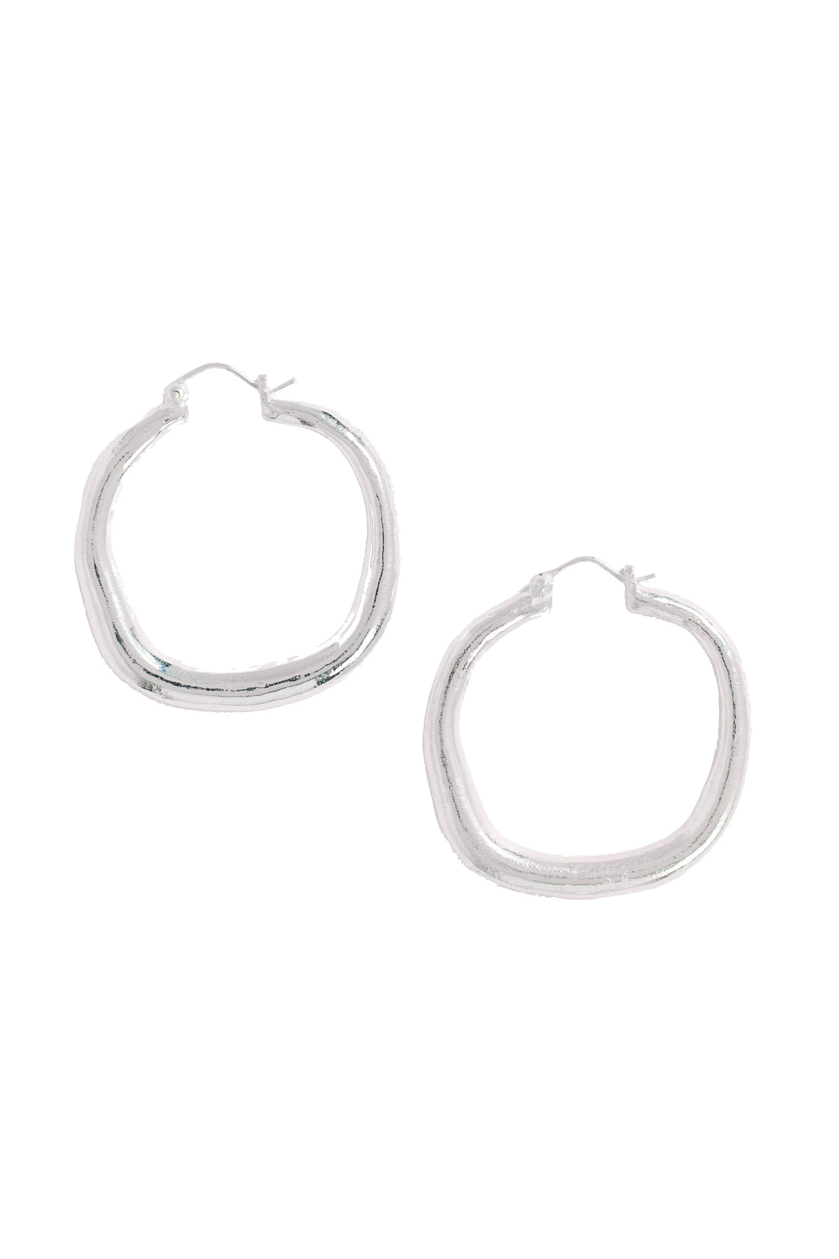Aje Immy Hoops Silver Aje Immy Hoops in Silver | Earrings | Luxury Shoes