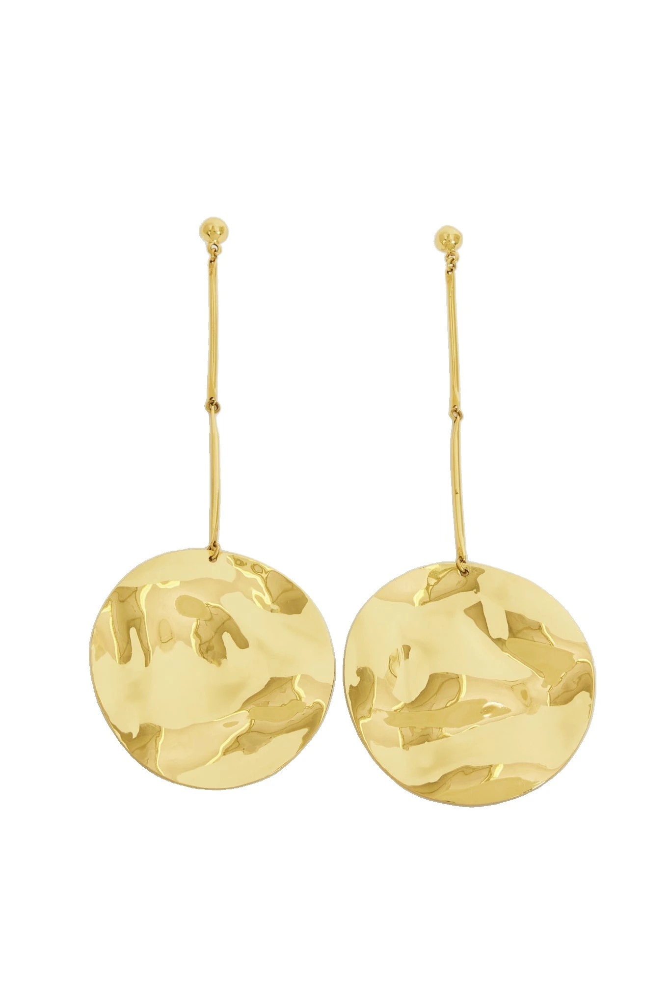 Aje Isabeau Disc Drop Earring Gold Aje Isabeau Disc Drop Earring in Gold | Earrings | Luxury Shoes