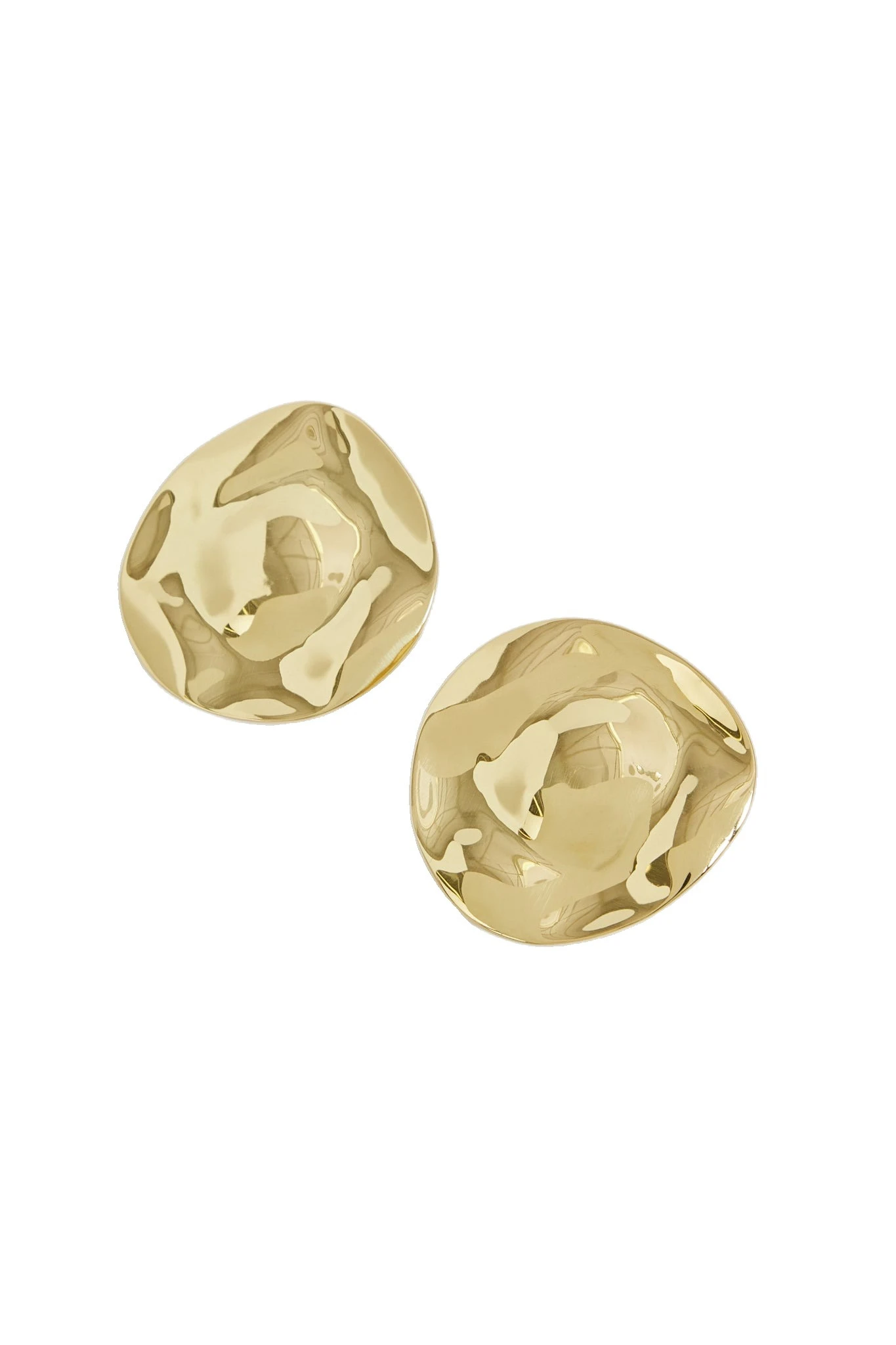 Aje Isabeau Small Disc Stud Gold Aje Isabeau Small Disc Stud in Gold | Earrings | Luxury Shoes