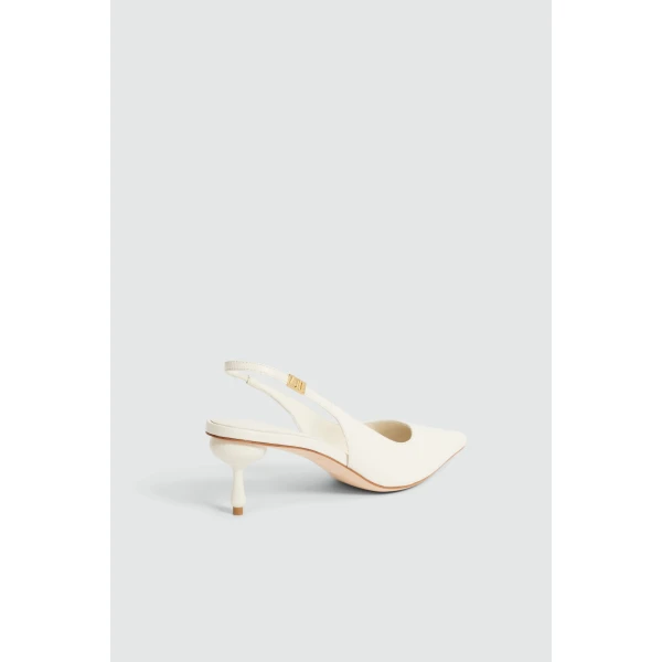 Aje Isadore Low Heel in Ivory | Heels | Luxury Shoes 