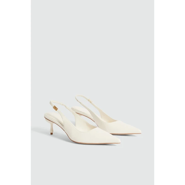 Aje Isadore Low Heel in Ivory | Heels | Luxury Shoes 