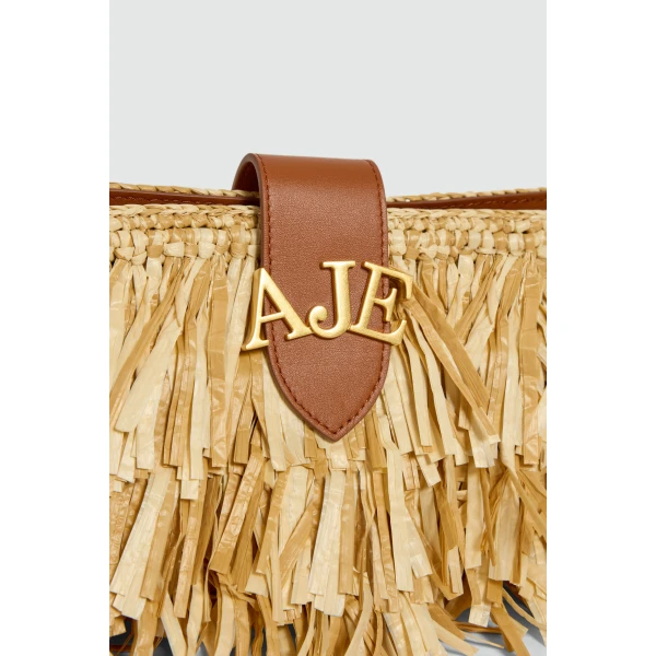 Aje Ischia Shoulder Bag in Natural | Shoulder & Crossbody Bags | Luxury Shoes 