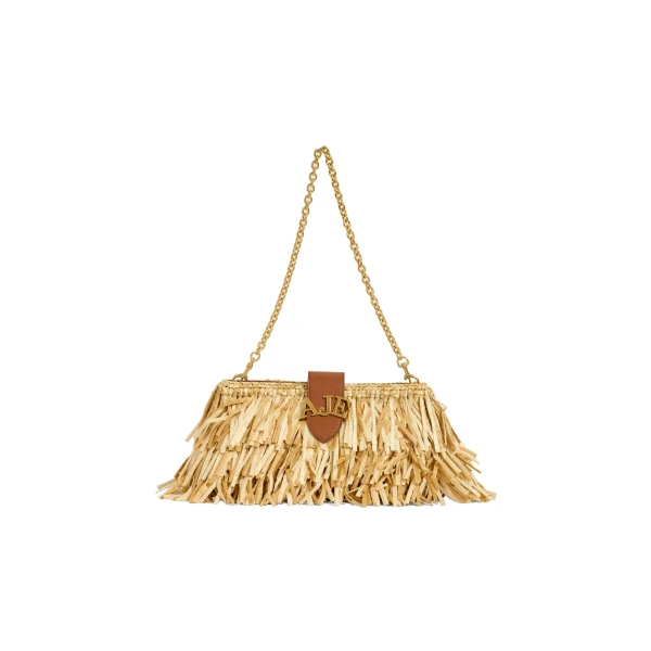 Aje Ischia Shoulder Bag in Natural | Shoulder & Crossbody Bags | Luxury Shoes 