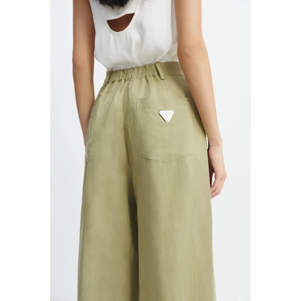 Aje Ivara Harem Pant in Pale Olive | Pants | Luxury Shoes 