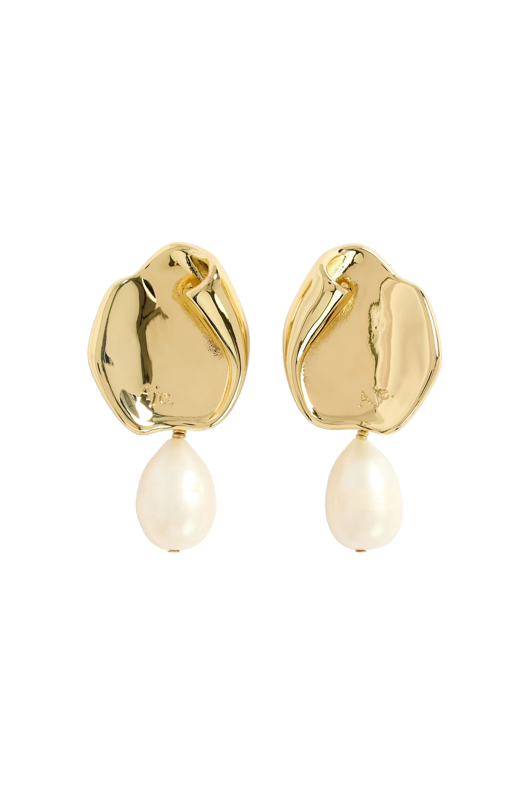 Aje Jude Pearl Stud Gold/Pearl Aje Jude Pearl Stud in Gold/Pearl | Earrings | Luxury Shoes