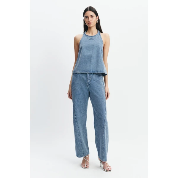 Aje Kendall Adjustable Jeans in Light Wash | Pants | Luxury Shoes 