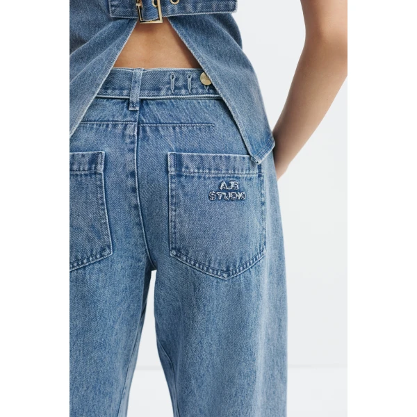 Aje Kendall Adjustable Jeans in Light Wash | Pants | Luxury Shoes 