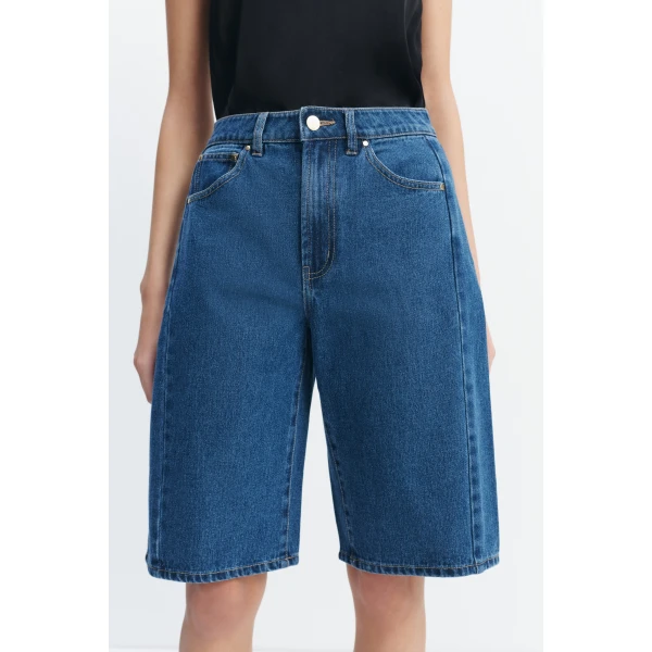 Aje Kendall Barrel Short in Coastal Wash | Shorts | Luxury Shoes 