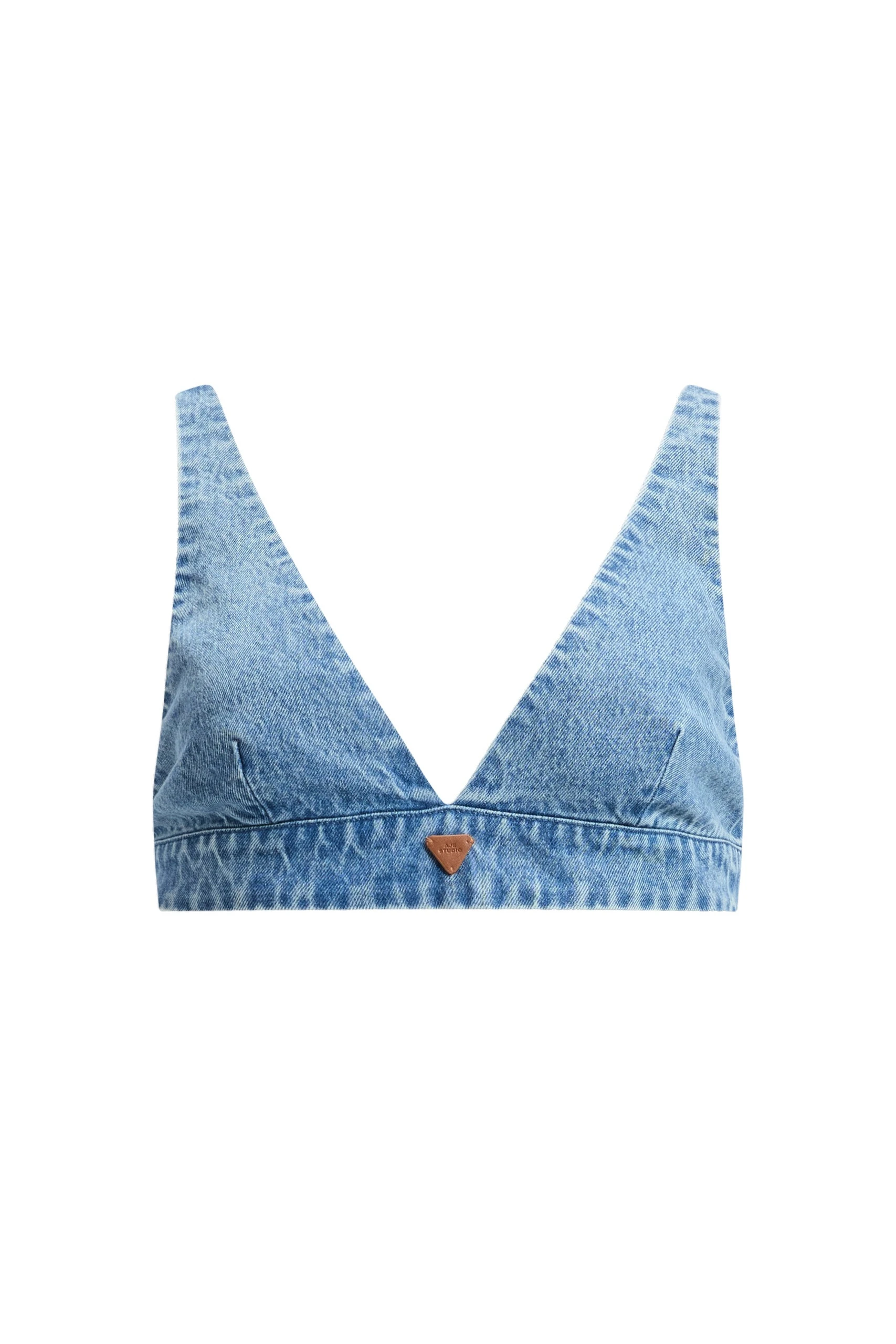 Aje Kendall Bralette Light Wash Aje Kendall Bralette in Light Wash | Tops | Luxury Shoes