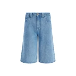 Aje Kendall Denim Jort in Light Wash | Tops | Luxury Shoes 