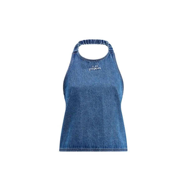 Aje Kendall Halter Top in Coastal Wash | Tops | Luxury Shoes 