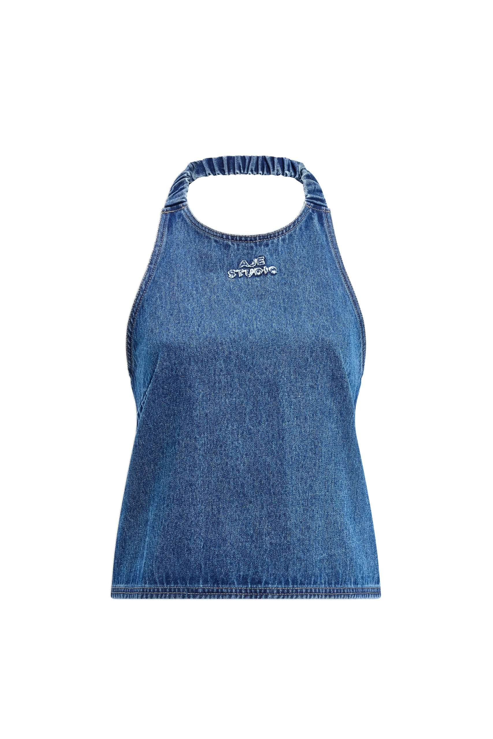 Aje Kendall Halter Top Coastal Wash Aje Kendall Halter Top in Coastal Wash | Tops | Luxury Shoes