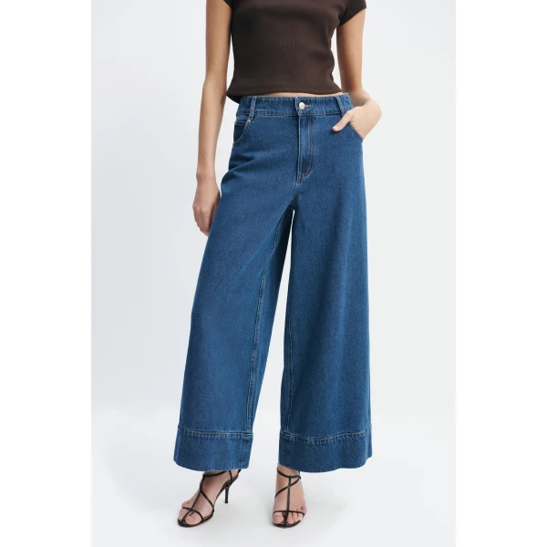 Aje Kendall Wide Leg Jean in Coastal Wash | Pants | Luxury Shoes 