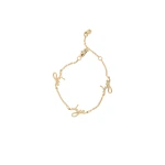 Aje Larissa Cursive Bracelet in Gold | Bracelets | Luxury Shoes 