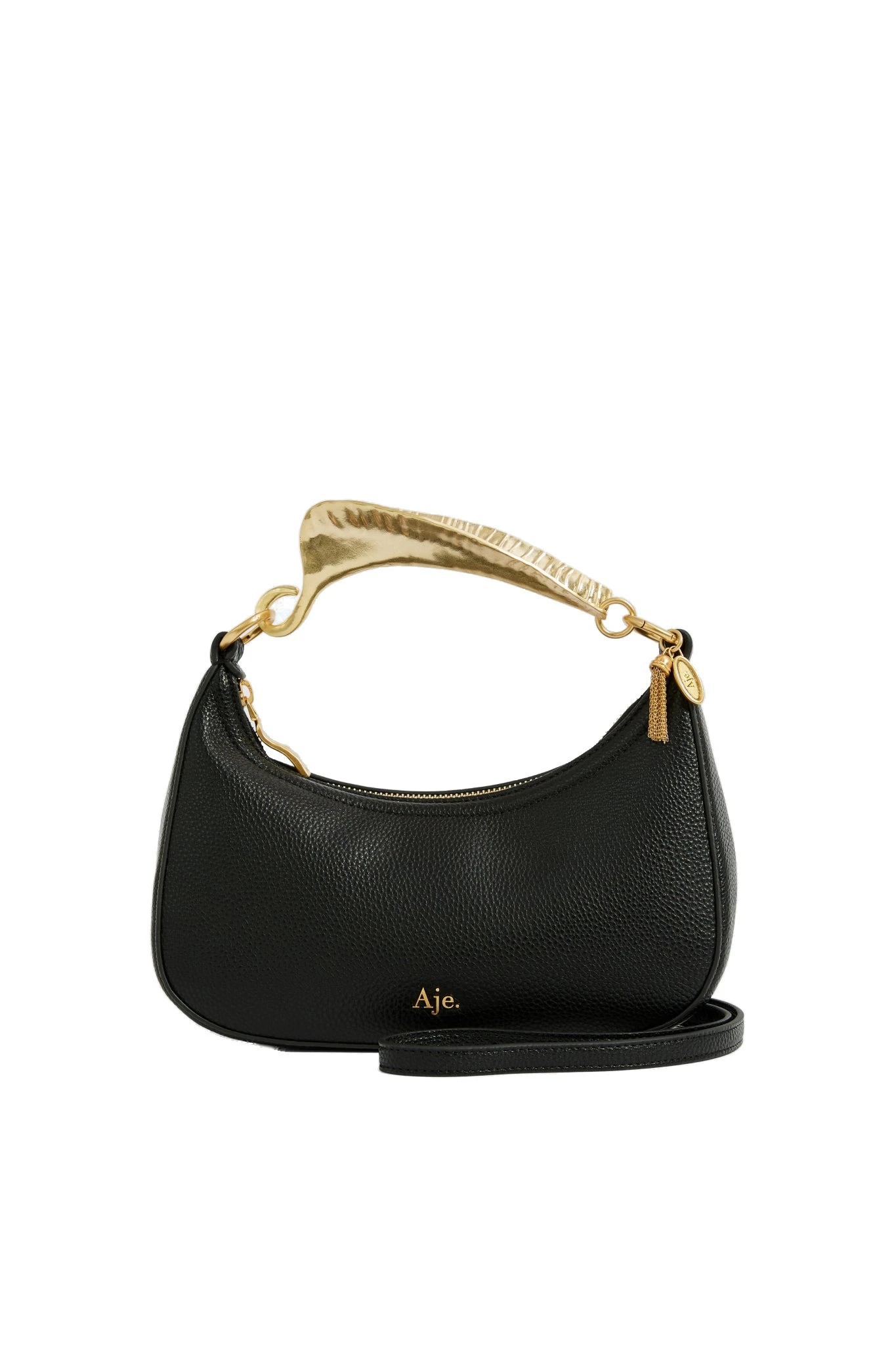 Aje Leaf Texture Top Handle Bag Black Aje Leaf Texture Top Handle Bag in Black | Shoulder & Crossbody Bags | Luxury Shoes