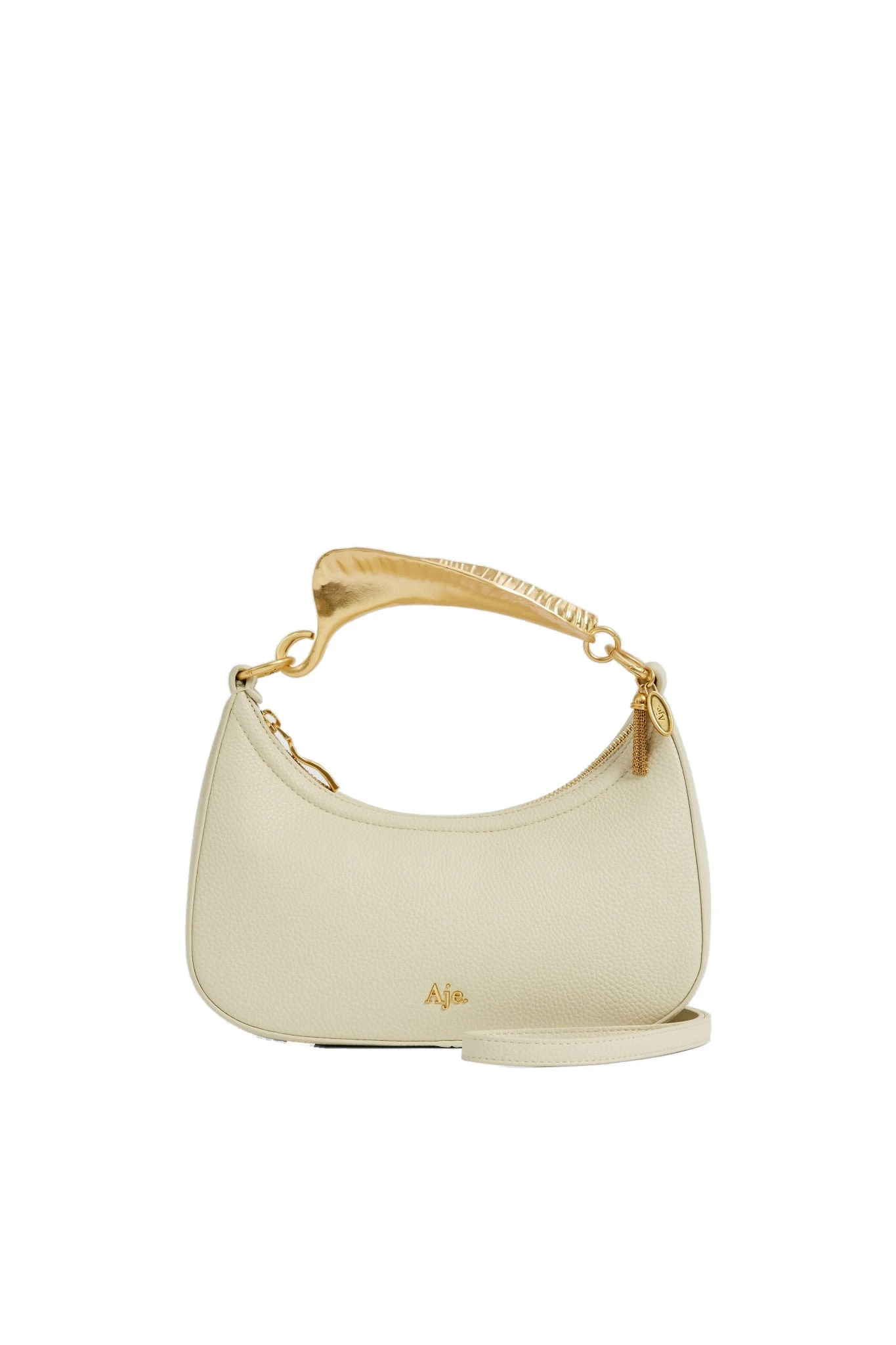 Aje Leaf Texture Top Handle Bag Bone Aje Leaf Texture Top Handle Bag in Bone | Shoulder & Crossbody Bags | Luxury Shoes