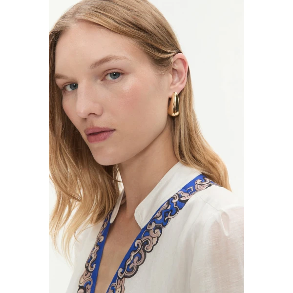 Aje Levels Earring in Gold | Earrings | Luxury Shoes 