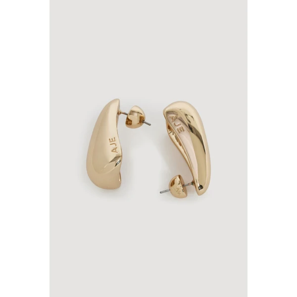 Aje Levels Earring in Gold | Earrings | Luxury Shoes 