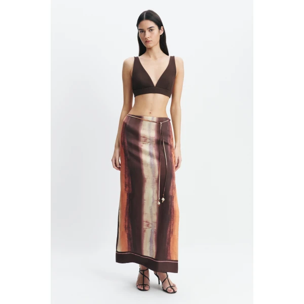 Aje Lindsey Maxi Skirt in Mineral Horizon | Skirts | Luxury Shoes 