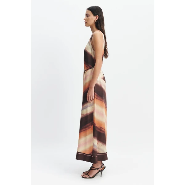 Aje Lindsey Midi Dress in Mineral Horizon | Midi Dresses | Luxury Shoes 