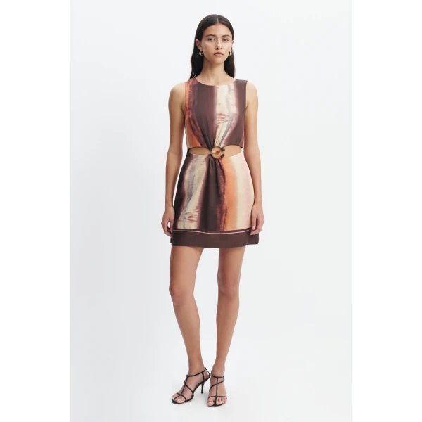 Aje Lindsey Mini Dress in Mineral Horizon | Mini Dresses | Luxury Shoes 