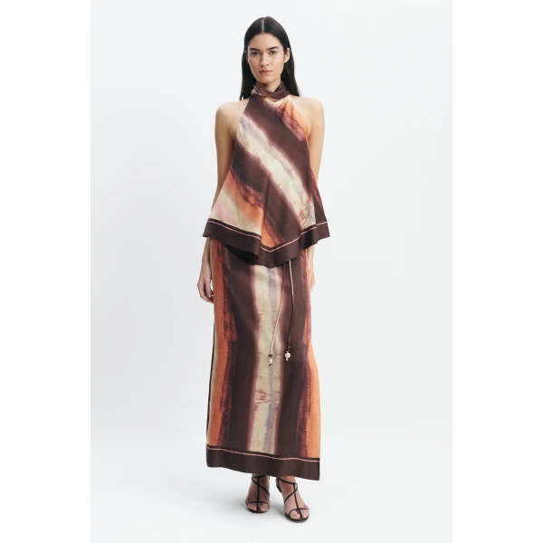 Aje Lindsey Tie Back Top in Mineral Horizon | Tops | Luxury Shoes 