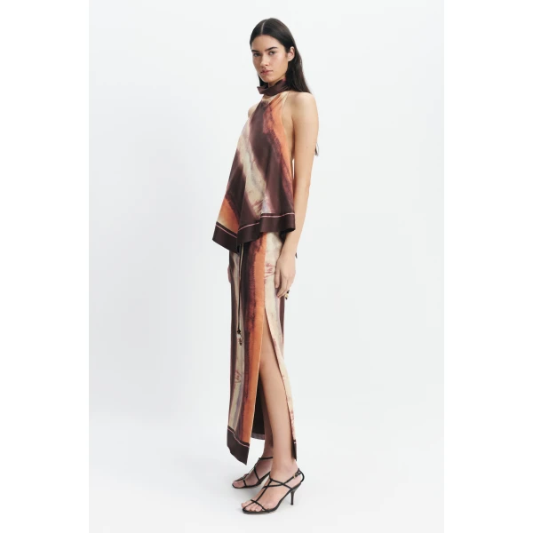 Aje Lindsey Tie Back Top in Mineral Horizon | Tops | Luxury Shoes 