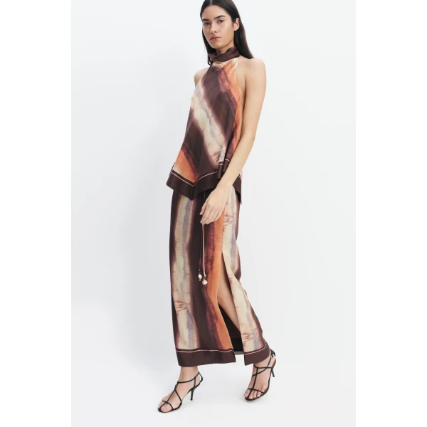 Aje Lindsey Tie Back Top in Mineral Horizon | Tops | Luxury Shoes 