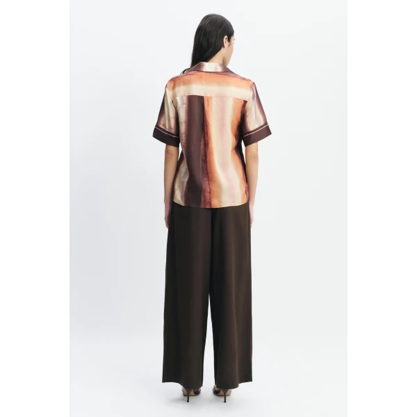 Aje Lindsey Wrap Shirt in Mineral Horizon | Shirts | Luxury Shoes 