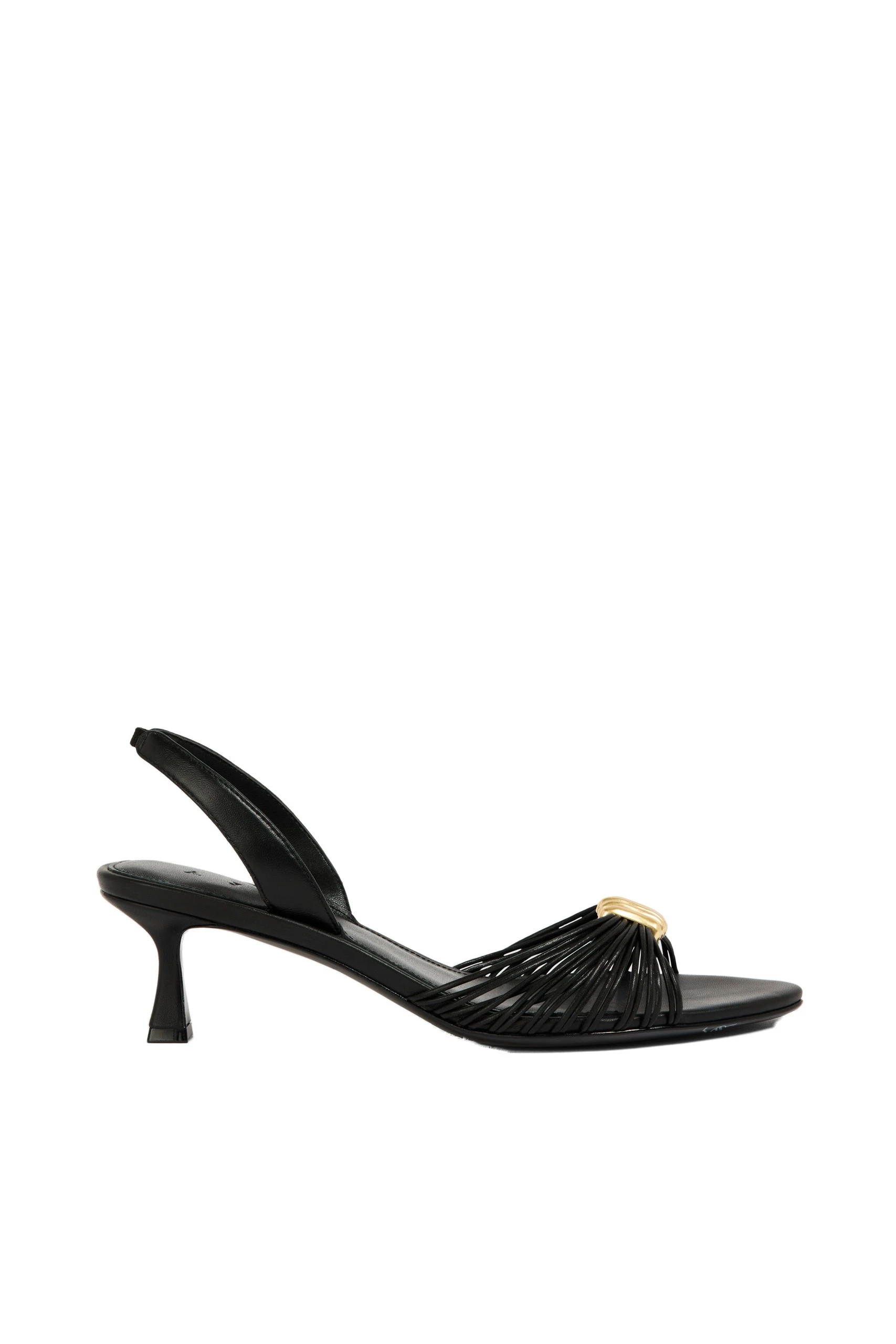 Aje Liora Strappy Buckle Low Heel Black Aje Liora Strappy Buckle Low Heel in Black | Heels | Luxury Shoes