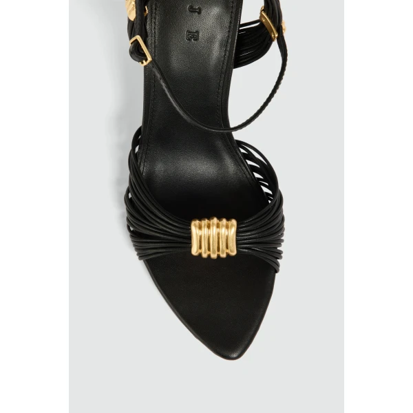 Aje Liora Strappy Heel in Black | Heels | Luxury Shoes 