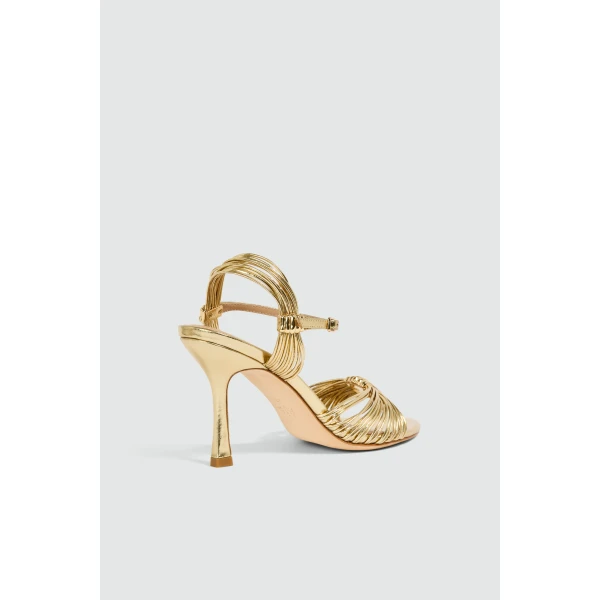 Aje Liora Strappy Heel in Gold | Heels | Luxury Shoes 