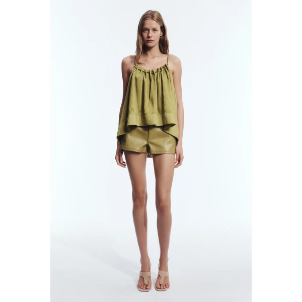 Aje Lucera Cami in Avocado | Tops | Luxury Shoes 