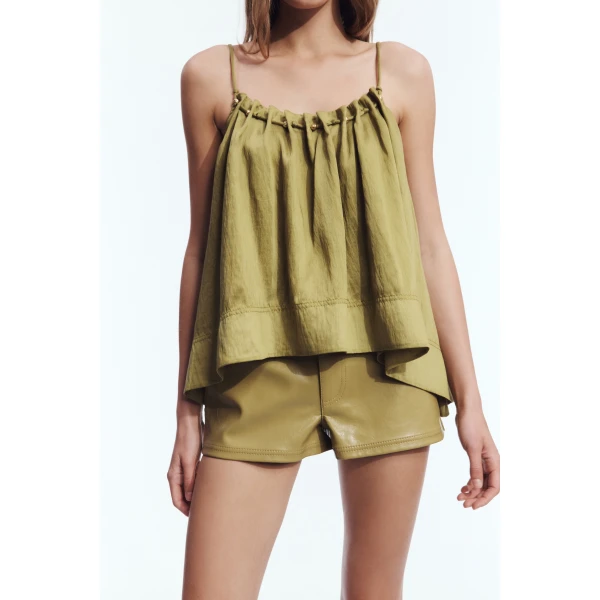 Aje Lucera Cami in Avocado | Tops | Luxury Shoes 
