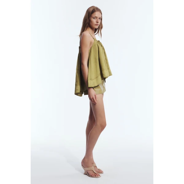 Aje Lucera Cami in Avocado | Tops | Luxury Shoes 