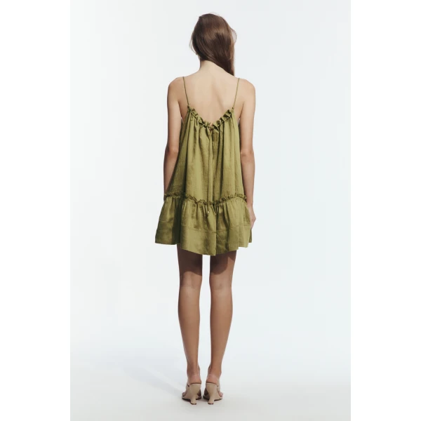 Aje Lucera Mini Dress in Avocado | Mini Dresses | Luxury Shoes 