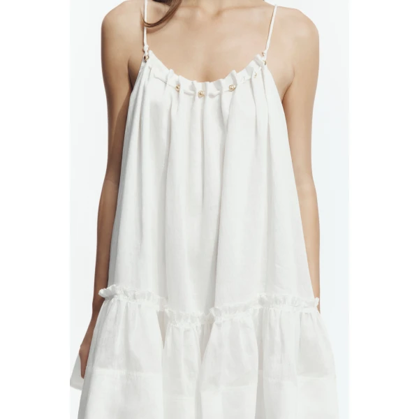 Aje Lucera Mini Dress in Ivory | Mini Dresses | Luxury Shoes 
