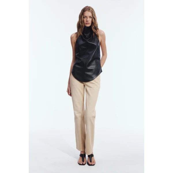 Aje Lucy Halter Neck Top in Black | Tops | Luxury Shoes 