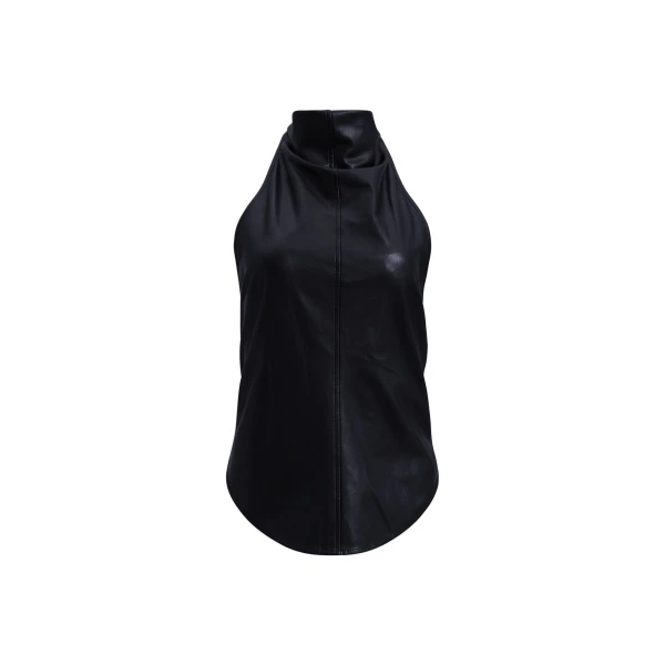 Aje Lucy Halter Neck Top in Black | Tops | Luxury Shoes 
