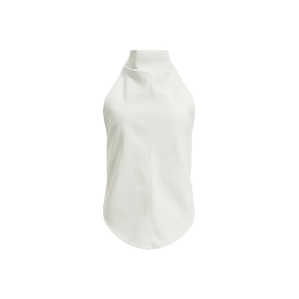 Aje Lucy Halter Neck Top in Ivory | Tops | Luxury Shoes 