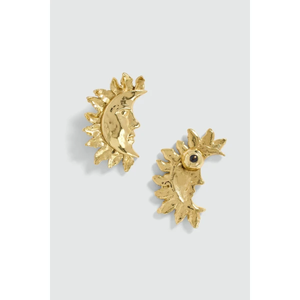 Aje Luna Earring in Gold | Earrings | Luxury Shoes 